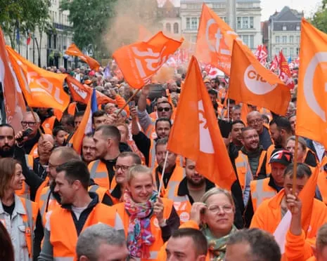 Countrywide Walkout Action Sees Vast Numbers Taking to the Streets In France